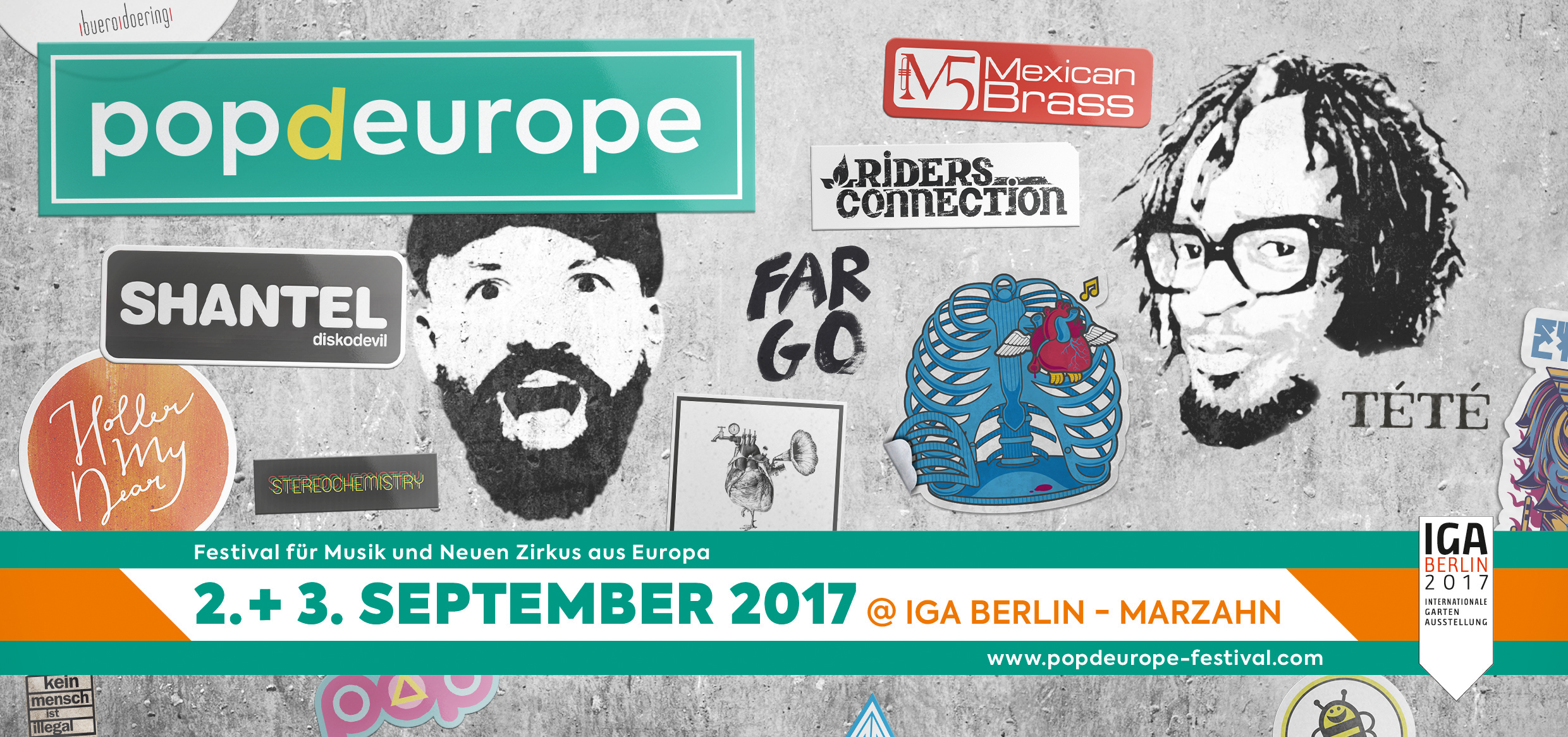 popdeurope, Festival, Shantel, Riders Connection, Adam Wendler, Beranger, IGA Berlin, Internationale Gartenausstellung